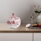 Maxbell Garlic Keeper Container with Lids Holder for Countertop Lemon Red