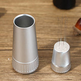 Maxbell Manual Coffee Stirrer Tool Espresso Stirring Distributor 6 Gifts Argent