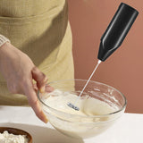 Maxbell Milk Frother Drink Mixer Foam Maker Whisk Stainless Steel Spring Head Whisks Black