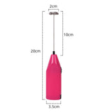 Maxbell Milk Frother Drink Mixer Foam Maker Whisk Stainless Steel Spring Head Whisks Pink