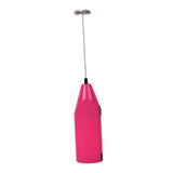 Maxbell Milk Frother Drink Mixer Foam Maker Whisk Stainless Steel Spring Head Whisks Pink