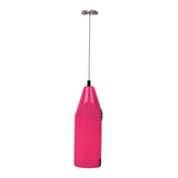 Maxbell Milk Frother Drink Mixer Foam Maker Whisk Stainless Steel Spring Head Whisks Pink