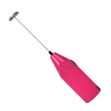 Maxbell Milk Frother Drink Mixer Foam Maker Whisk Stainless Steel Spring Head Whisks Pink