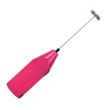 Maxbell Milk Frother Drink Mixer Foam Maker Whisk Stainless Steel Spring Head Whisks Pink