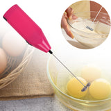 Maxbell Milk Frother Drink Mixer Foam Maker Whisk Stainless Steel Spring Head Whisks Pink