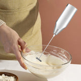 Maxbell Milk Frother Drink Mixer Foam Maker Whisk Stainless Steel Spring Head Whisks Argent
