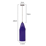 Maxbell Milk Frother Drink Mixer Foam Maker Whisk Stainless Steel Spring Head Whisks Purple
