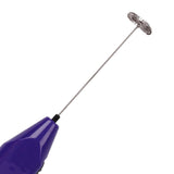 Maxbell Milk Frother Drink Mixer Foam Maker Whisk Stainless Steel Spring Head Whisks Purple