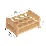 Maxbell Wooden Glass Holder Mug Organizer Serving Holder Cup Rack for Bar Hotel Events 12 Holes