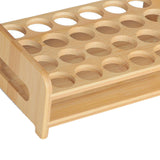 Maxbell Wooden Glass Holder Mug Organizer Serving Holder Cup Rack for Bar Hotel Events 24 Holes
