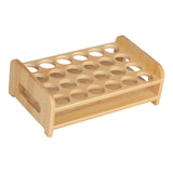 Maxbell Wooden Glass Holder Mug Organizer Serving Holder Cup Rack for Bar Hotel Events 24 Holes