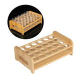 Maxbell Wooden Glass Holder Mug Organizer Serving Holder Cup Rack for Bar Hotel Events 24 Holes