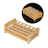 Maxbell Wooden Glass Holder Mug Organizer Serving Holder Cup Rack for Bar Hotel Events 24 Holes