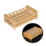 Maxbell Wooden Glass Holder Mug Organizer Serving Holder Cup Rack for Bar Hotel Events 24 Holes
