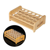 Maxbell Wooden Glass Holder Mug Organizer Serving Holder Cup Rack for Bar Hotel Events 24 Holes