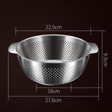 Maxbell Rice Washing Basket with Handles Salads Basket for Washing filter