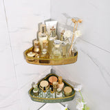 Maxbell Corner Bathroom Shelf Kitchen Organiser Sturdy Shelf Basket Storage Rack Aureate