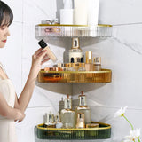 Maxbell Corner Bathroom Shelf Kitchen Organiser Sturdy Shelf Basket Storage Rack Aureate