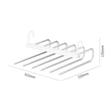 Maxbell Multipurpose Folding Pants Hanger Clothes Hanger for Wardrobe Laundry Room
