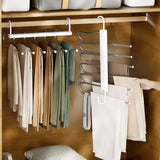 Maxbell Multipurpose Folding Pants Hanger Clothes Hanger for Wardrobe Laundry Room