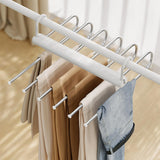 Maxbell Multipurpose Folding Pants Hanger Clothes Hanger for Wardrobe Laundry Room