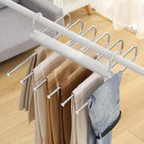 Maxbell Multipurpose Folding Pants Hanger Clothes Hanger for Wardrobe Laundry Room