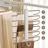 Maxbell Multipurpose Folding Pants Hanger Clothes Hanger for Wardrobe Laundry Room