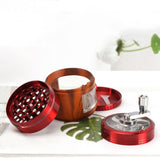 Maxbell Metal Grinder Spice grinder Mill High Quality Easy to Use Multipurpose Red
