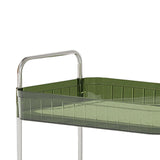 Maxbell Drain Rack 2 Tier Makeup Caddy Stainless Steel Pipe for Table Bedroom Office Green Drain rack