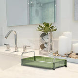 Maxbell Display Shelf Multipurpose Cosmetic Holder Large Capacity for Kitchen Table Green