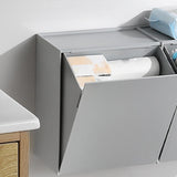 Maxbell Dispenser Container Box Paper Towel Dispenser for Bathroom Gray