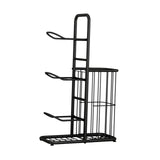 Maxbell Metal Ball Storage Holder Freestanding Basketball Storage Rack for Soccer S