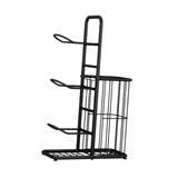 Maxbell Metal Ball Storage Holder Freestanding Basketball Storage Rack for Soccer S