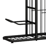 Maxbell Metal Ball Storage Holder Freestanding Basketball Storage Rack for Soccer S