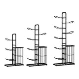 Maxbell Metal Ball Storage Holder Freestanding Basketball Storage Rack for Soccer S