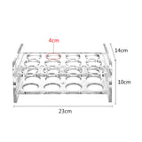 Maxbell Glasses Holder Transparent Glass Display with Handle for Home