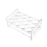 Maxbell Glasses Holder Transparent Glass Display with Handle for Home