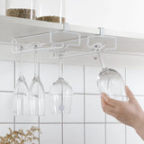 Maxbell Glass Holder Easy to Install Stemware Rack for Kitchen Cabinets Kitchen