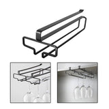 Maxbell Glass Holder Easy to Install Stemware Rack for Kitchen Cabinets Kitchen