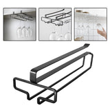 Maxbell Glass Holder Easy to Install Stemware Rack for Kitchen Cabinets Kitchen