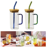 Maxbell Drinking Clear Glasses Birthday Gifts for Iced hot Cold Beverages Green