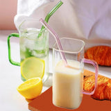 Maxbell Drinking Clear Glasses Birthday Gifts for Iced hot Cold Beverages Green