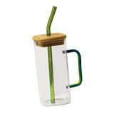 Maxbell Drinking Clear Glasses Birthday Gifts for Iced hot Cold Beverages Green