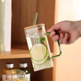 Maxbell Drinking Clear Glasses Birthday Gifts for Iced hot Cold Beverages Green