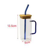 Maxbell Drinking Clear Glasses Birthday Gifts for Iced hot Cold Beverages Blue