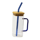 Maxbell Drinking Clear Glasses Birthday Gifts for Iced hot Cold Beverages Blue
