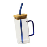 Maxbell Drinking Clear Glasses Birthday Gifts for Iced hot Cold Beverages Blue