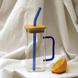 Maxbell Drinking Clear Glasses Birthday Gifts for Iced hot Cold Beverages Blue