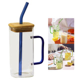 Maxbell Drinking Clear Glasses Birthday Gifts for Iced hot Cold Beverages Blue