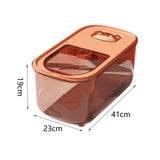 Maxbell Airtight Storage Containers Visible Dustproof for Cupboards Kitchen Closets 10L